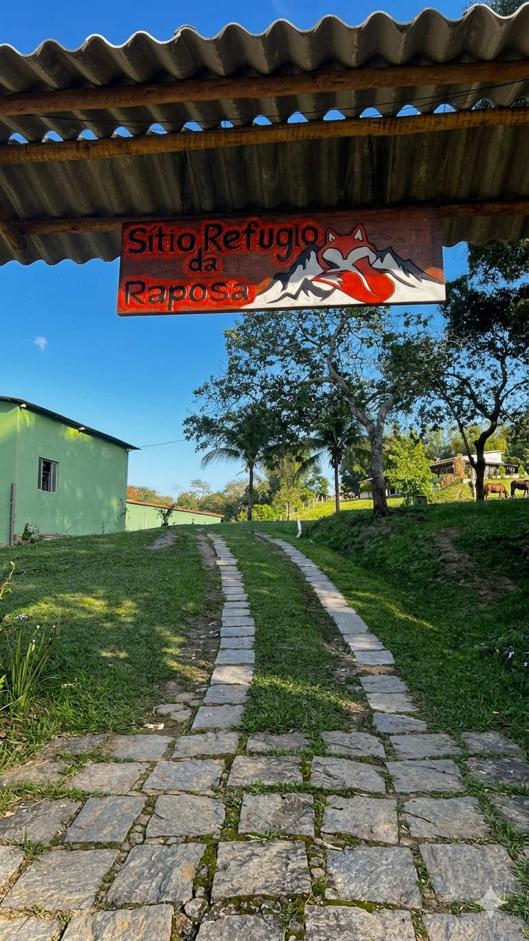 Casarão principal do Refúgio da Raposa em Itaboraí